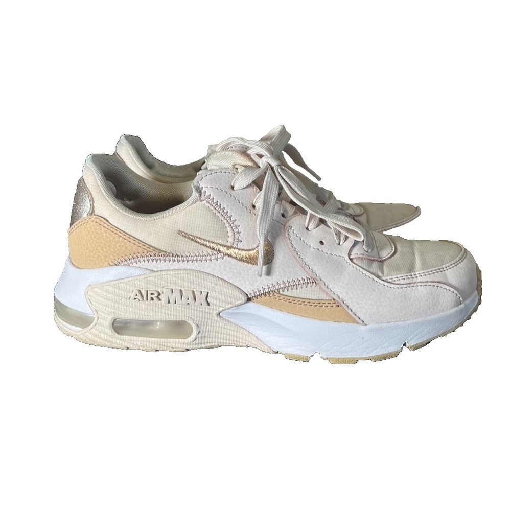 Nike Air Max Excee DX0113-600 Light Pink Shimmer Leather Sneaker 6.5 Sporty